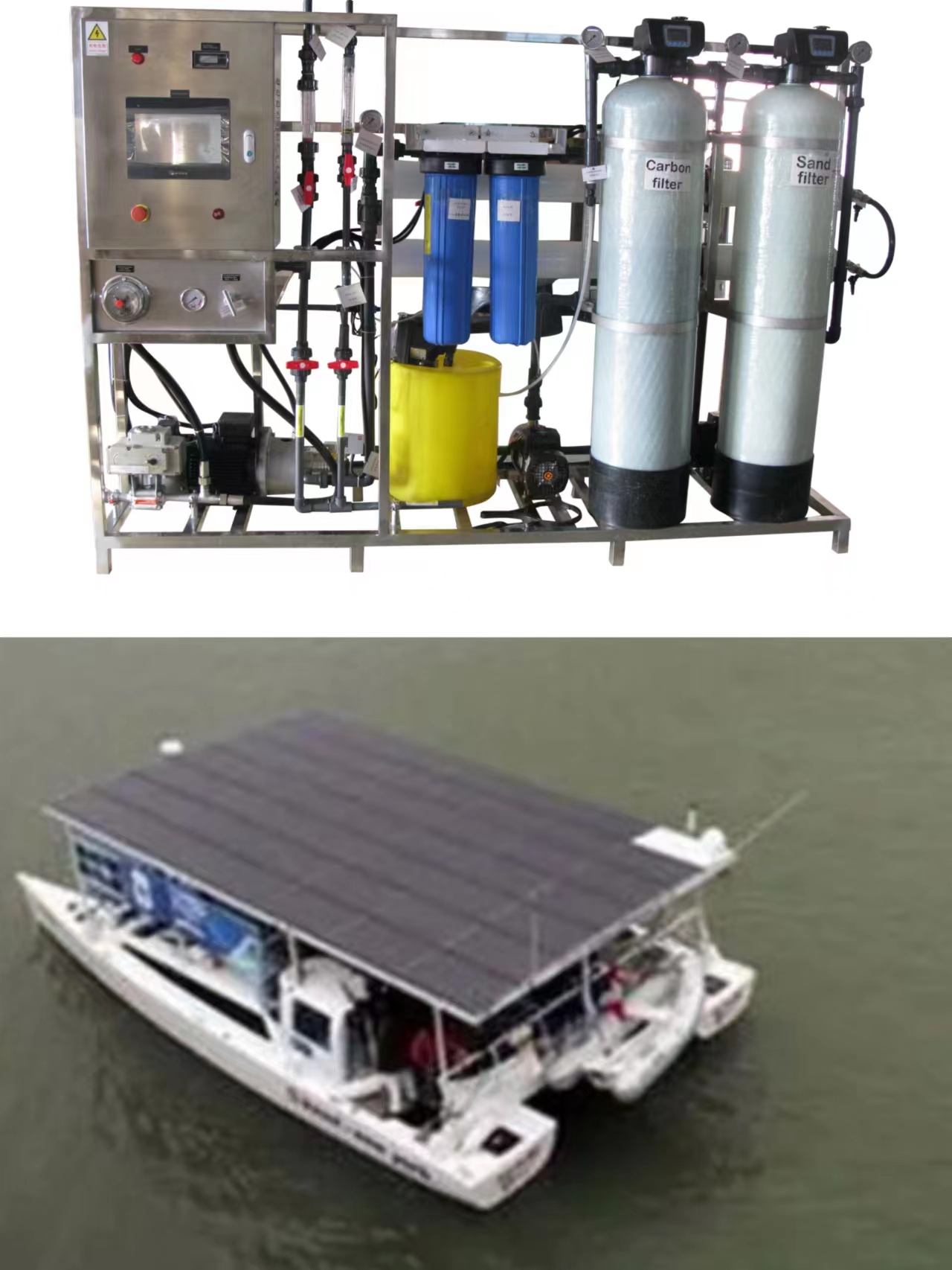 Solar Powered Small Boat Desalinator Watermaker Water Desalination Unit Solar Water Maker 7188